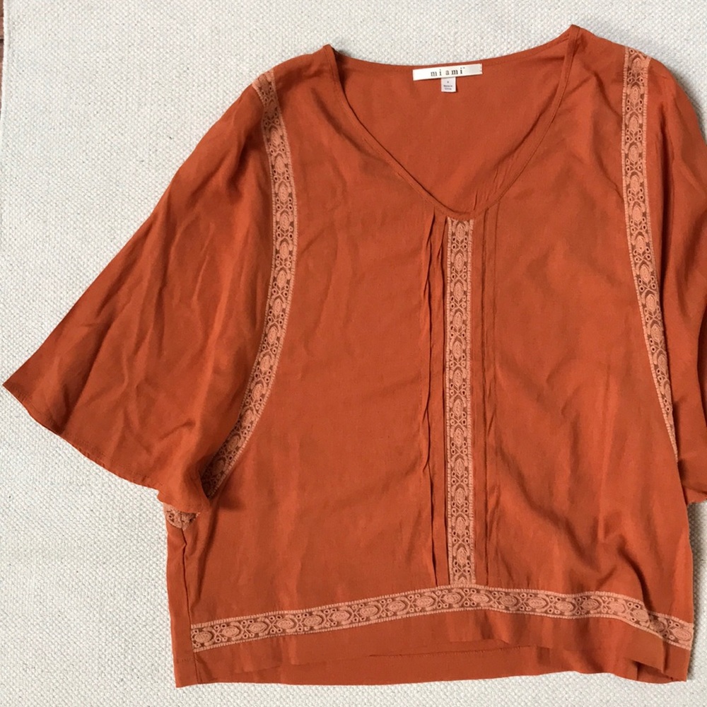 Burnt orange Top